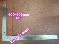 Thước ke vuông 400x600mm thép TTPusa 230-45-510, ê ke đo góc vuông
