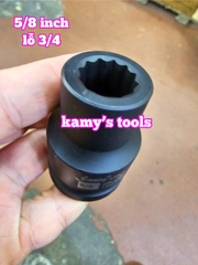 Tuýp 5/8 inch 15.8mm 16mm lỗ 3/4 inch đen ngắn dài 55mm Santa LM5 5-8