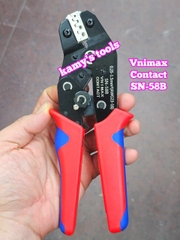 Kìm bấm cos 2 tầng Vnimax Contact SN-58B dùng cho đầu cos Dupont 2.54/2.8/3.96/4.8/6.3 tiết diện 0.25-1.5mm2