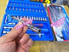Bộ tuýp khẩu Kingtony 1/4 inch 46 chi tiết ST2346MR 4mm-14mm