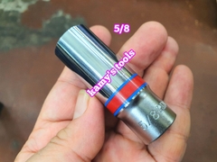 Đầu tuýp khẩu hệ inch trắng dài 63mm 12 cạnh 3/8 inch Kingtony 1/4 5/16 3/8 7/16 1/2 9/16 5/8 11/16 model 3230S