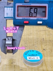 Bàn ren M5x0.8 (5x0.8) L+R+T (LRT) dụng cụ tạo ren ngoài bulong