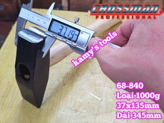 Búa đầu vuông dẹp cán gỗ Crossman 1000g model 68-840