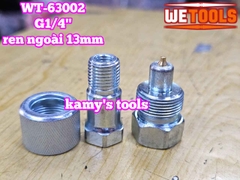 Bộ đầu khớp nối nhanh thủy lực Wetools G1/4 inch ren ngoài 13mm WT-63002