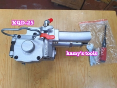 Máy đóng đai siết đai nhựa dùng khí nén pp pet 13-16-19-25mm XQD-25, siết hàn cắt 3 trong 1