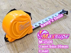 Thước kéo thước cuộn rút 3 mét 3m Maxsupe M-2506 bản 16mm 1 mặt