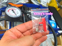 Bơm đạp chân, bơm xe máy, xe đạp 2 ống đường kính 55x120mm C-mart model L0002