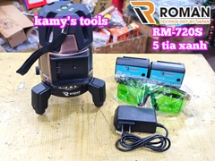 Máy cân mực bắn cốt căn laser 5 tia xanh Roman RM-720S