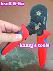 Kìm bấm cos pin tròn rỗng Lekon HSC8 6-4 và HSC8 6-6A