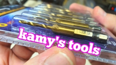 Bộ 6 mũi khoan Taro M3-M10 thép inox HSS phủ Titanium tạo lỗ ren bắt vít, ta rô