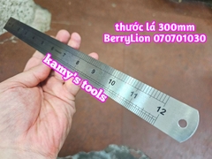 Thước lá inox 300mm 30cm BerryLion 070701030 bề rộng 25mm