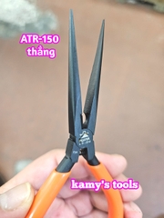 ATR-150S Kìm mũi nhọn không răng loại thẳng mini Fujiya dài 150mm