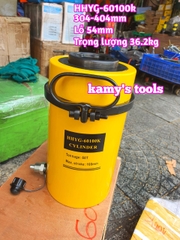 Kích thủy lực có lỗ 60 tấn HHYG-60100K TLP lỗ 54mm hành trình 304mm-404mm xác lớn nặng khoảng 36.2kg