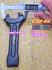 Cờ lê miệng đóng 32mm DIN133 Clip-On CLO-932032