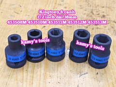 Đầu tuýp đen 1/2 inch Kingtony 6 cạnh 8mm 9mm 10mm 11mm 12mm 13mm 453508M 453509M 453510M 453511M 453512M 453513M