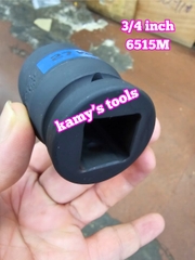 Tuýp 3/4 inch đen ngắn lục giác kingtony dài 50mm 22mm 23mm 24mm 25mm 26mm 651522M 651523M 651524M 651525M 651526M