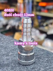 Bộ nối nhanh hơi khí nén đuôi chuột dây 13mm 40SH 40PH Wetools WT-40SH WT-40PH
