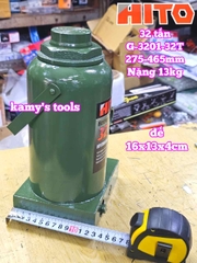 Kích con đội thủy lực 32 tấn đế dày Hito 275-465mm nặng 13kg model G-3201-32T