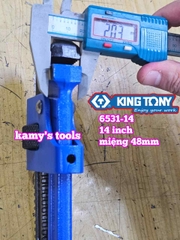 Mỏ lết răng Kingtony 14 inch 350mm 6531-14 mở miệng 48mm
