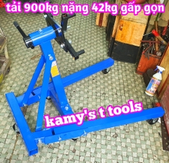Giá đỡ treo tháo lắp máy động cơ 2000lbs 900kg xoay 360 độ gấp gọn được nặng 42kg không bao bì