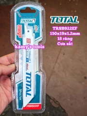 Bộ 5 lưỡi cưa kiếm cưa sắt cắt kim loại 18 răng dài 150mm Total TRSB922EF 150x19x1.2mm