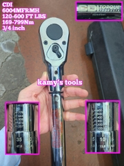 Cần siết lực 3/4 inch CDI TORQUE 6004MFRMH 100-600 Feet-lb hay 169-799Nm dài 42 inch 1024mm