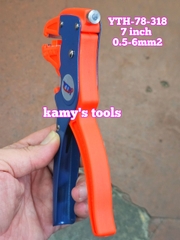 Kìm tuốt dây điện mỏ vịt YTH-78-318 tuốt dây 0.5-6mm2 dài 7 inch