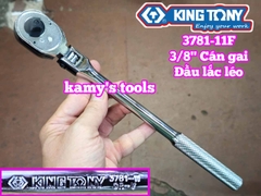 Cần tự động đầu lắc léo cán gai nhám 3/8 inch Kingtony 3781-11F dài 11 inch 280mm
