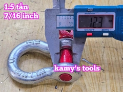 Ma ní omega chốt vặn ren 1.5 tấn 7/16 inch đường kính ty ren 12mm