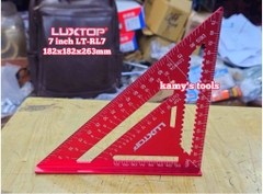 Thước ê ke góc tam giác vuông đa năng nhôm 7 inch Luxtop LT-RL7