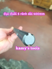 Mũi đục nhọn đục dẹp 18mm đuôi 5 rãnh SDS-Max dài 400mm Dannio