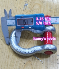 Ma ní omega chốt vặn ren 3.25 tấn 5/8 inch đường kính ty ren 19mm