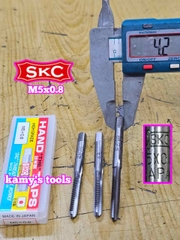 Bộ taro ta rô SKC M5x0.8 Nhật 3 mũi chính hãng logo khắc rõ nét