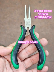 Kìm mũi tròn 5 inch 125mm SHO-805Y Strong Horse Topwin