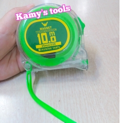 Thước kéo trong- xanh lá Winshine 1 mặt 10m bản 25mm