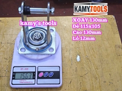 Đế càng bánh xe cố định và xoay loại dày 6mm cho bánh xe 130mm Kamytools KMT-33130A KMT-32130A