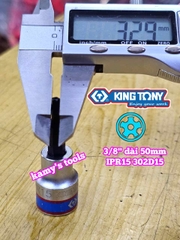 Đầu tuýp sao 5 cạnh Kingtony 3/8 inch IPR09 302D09-IPR15 302D15-IPR20 302D20-IPR25 302D25-IPR27 302D27-IPR30 302D30