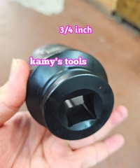 Đầu tuýp 3/4 inch dài 80mm Santa thép Cr-mo 46mm 48mm 50mm 55mm IM246 IM248 IM250 IM255