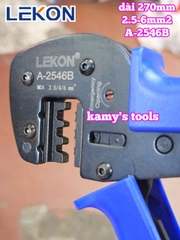 Kìm bấm cos MC3 MC4 năng lượng mặt trời Lekon A-2546B dài 270mm 2.5-6mm2 cao cấp