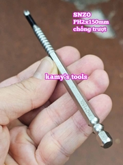 Đầu mũi bắn vít bake PH2 dài 150mm chống trượt SNZO SO-52215 (bán lẻ 1 cây)
