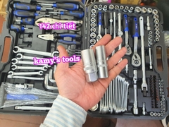 142 chi tiết bộ dụng cụ công cụ đồ nghề bộ tuýp đa năng 3 hệ 1/4 3/8 1/2 inch Yofe