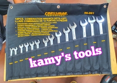 Bộ cờ lê vòng miệng 8-24mm Crossman hệ mét 14 cây model 96-081