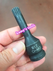 Đầu tuýp lú đầu bông sao 12 cạnh 1/2 inch dài 78mm M5 M6 M8 M9 M10 M11 M12 M13 M14 M15 M16 M17 M18