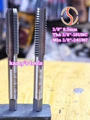 Bộ taro hệ inch tạo ren trong 3/8 inch (9.5mm) Shanghai bước ren thô và mịn 3/8-16 UNC 3/8-24 UNF