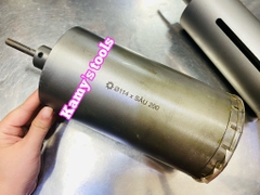 Mũi khoan rút lõi khoét lỗ xuyên tường 76mm 90mm 114mm dài 120mm hoặc 200mm Thắng Lợi