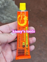 Keo Rồng Vàng P-66 dạng tuýp 25g dán gỗ, ván ép, gạch men, đá granit, sàn gỗ, mút PU, da, thảm, formica, tấm nhôm alu