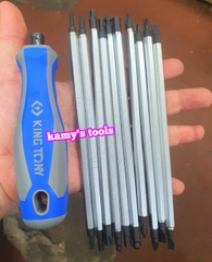 Bộ tua vít 2 đầu hệ mét 11 chi tiết hệ mét Kingtony model 32518MR