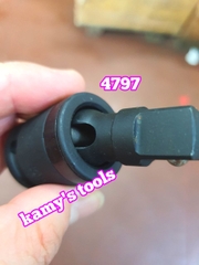 Đầu lắc léo đen có bi 1/2 inch Kingtony model 4797 dài 65mm