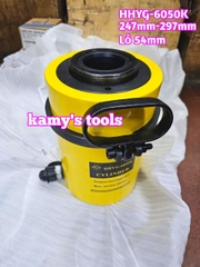 Kích thủy lực có lỗ 60 tấn HHYG-6050K TLP lỗ 54mm hành trình 247mm-297mm xác lớn nặng khoảng 30.2kg