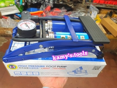 Bơm đạp chân, bơm xe máy, xe đạp 2 ống đường kính 55x120mm C-mart model L0002